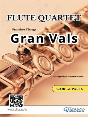 cover image of Gran vals--Flute Quartet score & parts